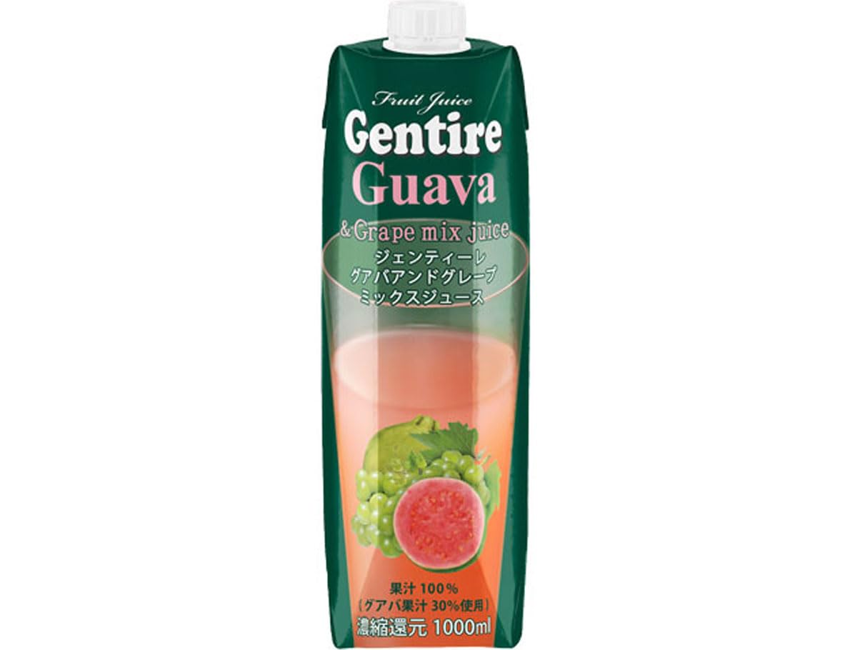 Amazon.co.jp: Gentire100%フルーツジュース グァバ 1000ml×12本